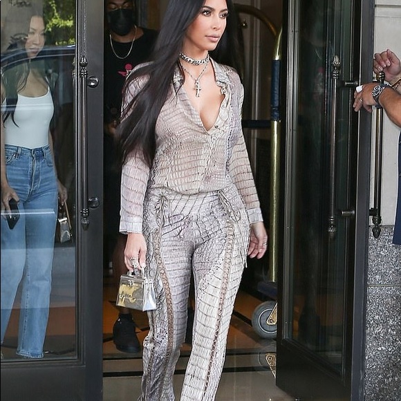 NEW ⭐️ $1,000 J Brand Python Leather pants - Picture 9 of 12